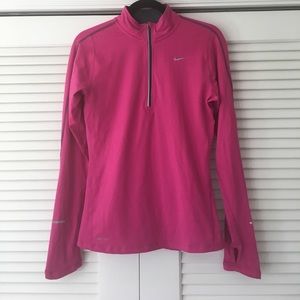 Pink Nike running Dri Fit top